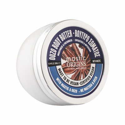 MASTIC ORIGINS OUZO BODY BUTTER - Βιολογικό Βούτυρο Σώματος με Μαστίχα & Ούζο, 300 ml - Kamara Pharmacy