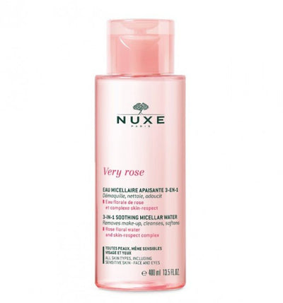 Nuxe Very Rose 3 in 1 Soothing Micellar Water, Mικυλλιακό Νερό Ντεμακιγιάζ, 400ml - Kamara Pharmacy