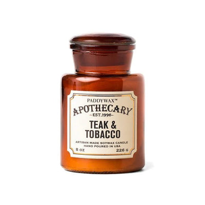 Paddywax - Κερί Apothecary,Teak & Tobacco (Πικάντικο/Ξυλώδες) 226gr - Kamara Pharmacy